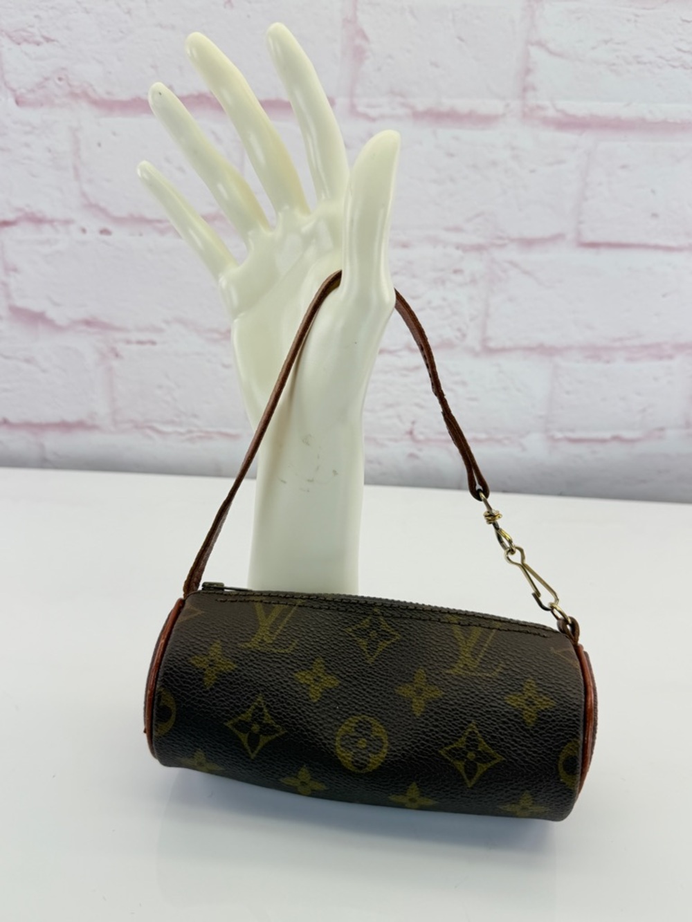 Louis Vuitton Mini Papillon Brown Monogram Mini Barrel Bag Wristlet